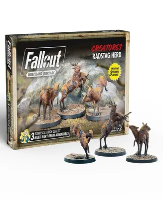 Modiphius Fallout Wasteland Warfare Creatures Radstag Herd 3 Figures