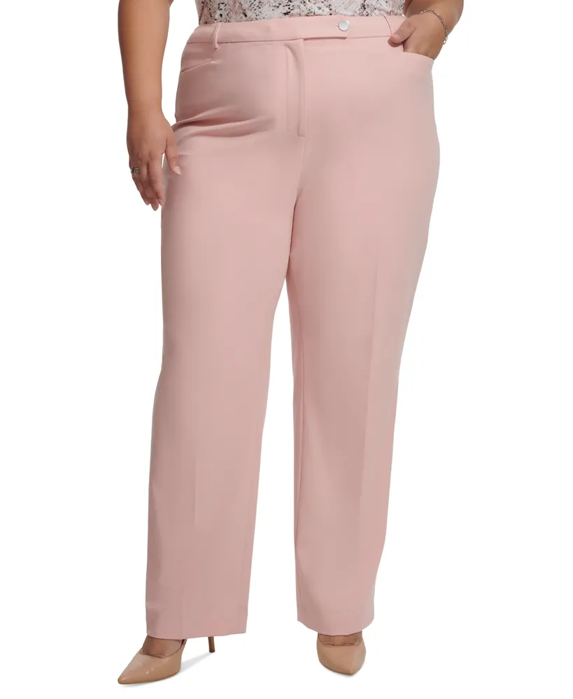 Calvin Klein Plus Lux Modern-Fit Pants