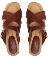 Clarks Women's Kyarra Judi Strappy Slip-On Wedge Sandals