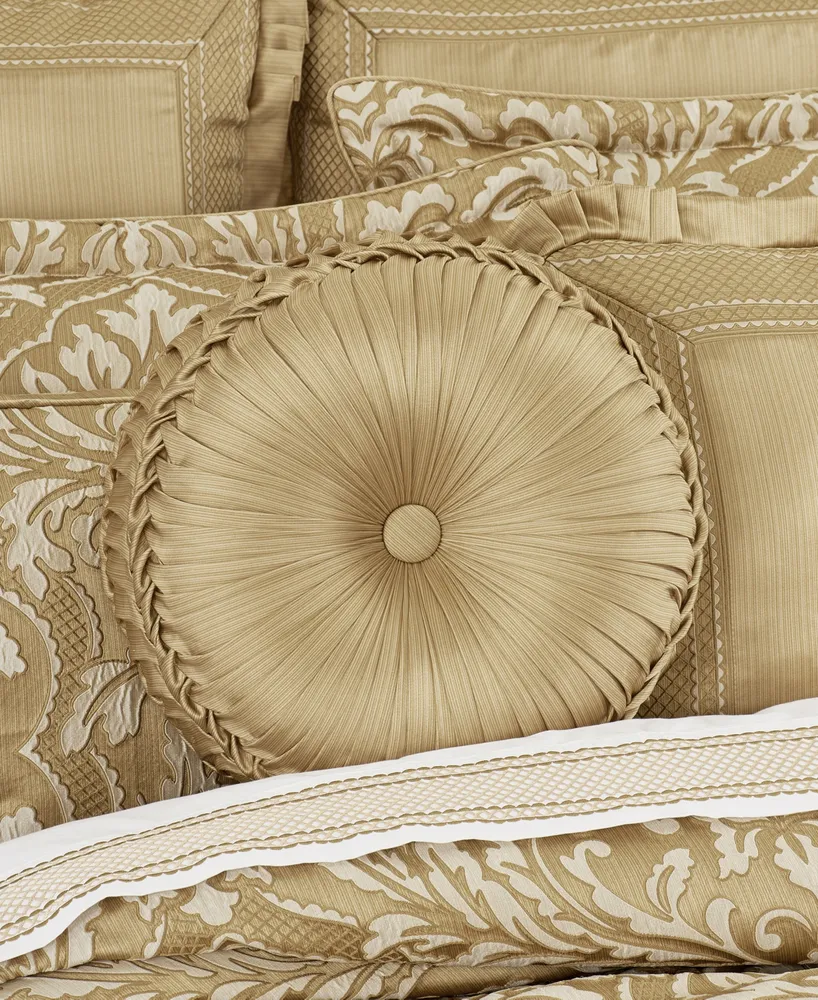 J Queen New York Aurelia Tufted Pillow, 15" Round