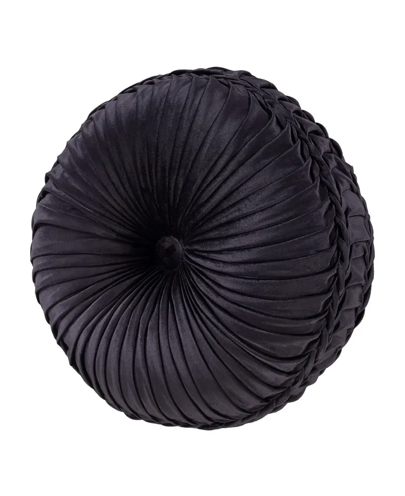 J Queen New York Amara Tufted Decorative Pillow, 15" Round