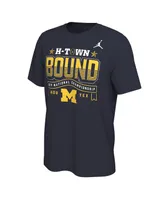 Men's Jordan Navy Michigan Wolverines College Football Playoff 2024 National Championship Game T-shirt