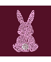 Easter Bunny - Big Girl's Word Art Crewneck Sweatshirt