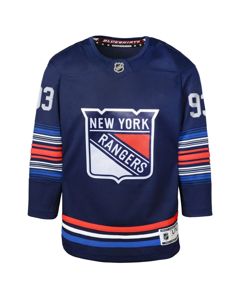 Big Boys Mika Zibanejad Blue New York Rangers Premier Player Jersey