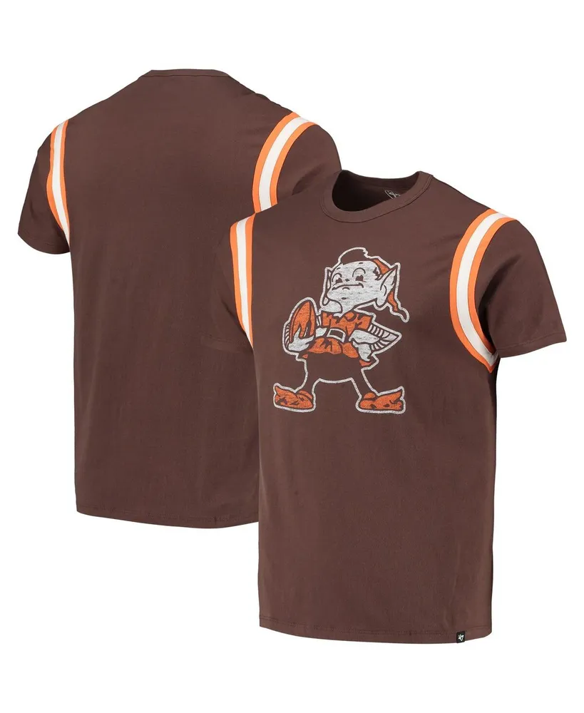 47 Brand Men's '47 Brand Brown Distressed Cleveland Browns Premier Point T- shirt
