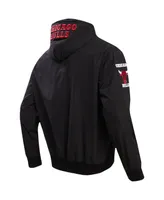 Men's Pro Standard Black Chicago Bulls Hybrid Full-Zip Hoodie