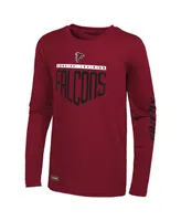 Men's Red Atlanta Falcons Impact Long Sleeve T-shirt