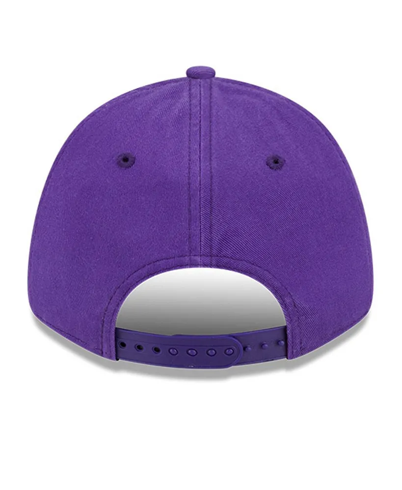 Men's New Era Purple Minnesota Vikings Outline 9FORTY Snapback Hat