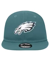 Infant Boys and Girls New Era Midnight Green Philadelphia Eagles My 1st 9FIFTY Adjustable Hat