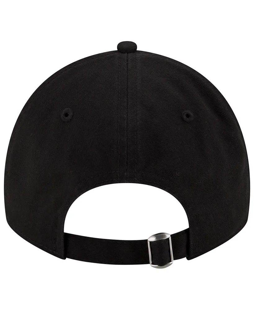 Men's New Era Black Pittsburgh Steelers Distinct 9TWENTY Adjustable Hat