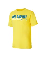 Men's Concepts Sport Powder Blue, Gold Los Angeles Chargers Meter T-shirt and Shorts Sleep Set