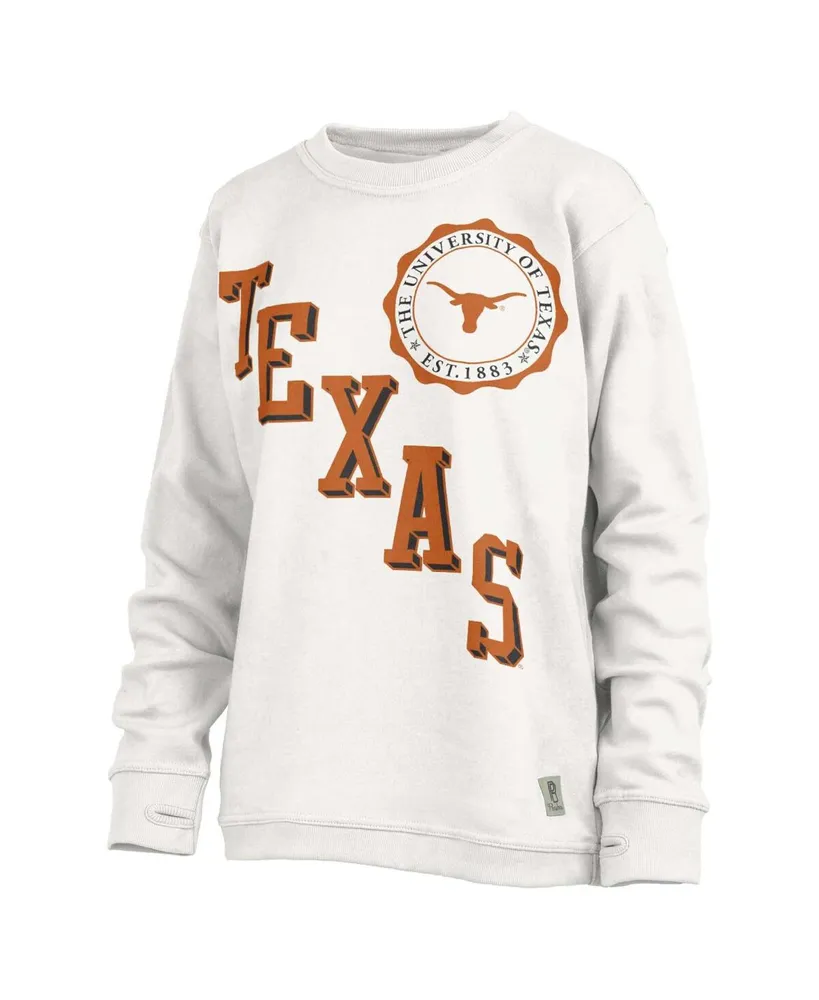 Women's Pressbox Black Texas Longhorns Comfy Cord Vintage Wash Basic Arch