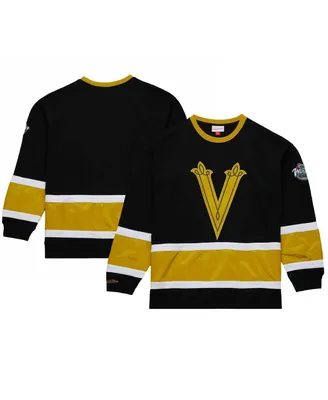 Men's Mitchell & Ness Black, Gold Vegas Golden Knights 2024 Nhl Winter Classic Satin Insert Fleece Pullover Sweatshirt