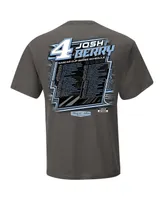 Men's Stewart-Haas Racing Team Collection Charcoal Josh Berry 2024 Nascar Cup Series Schedule T-shirt