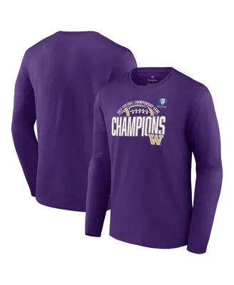 Men's Fanatics Purple Washington Huskies 2023 Pac-12 Football Conference Champions Long Sleeve T-shirt