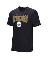 Men's Black Pittsburgh Steelers Home Team Adaptive T-shirt