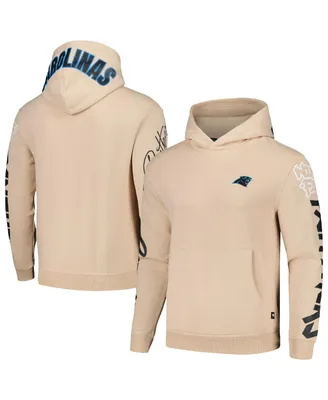 Men's and Women's The Wild Collective Cream Carolina Panthers Heavy Block Pullover Hoodie
