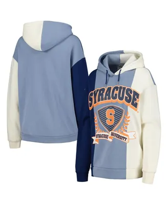 Women's Gameday Couture Navy Syracuse Orange Hall of Fame Colorblock Pullover Hoodie
