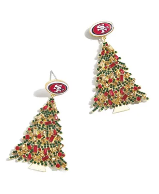 Women's Baublebar San Francisco 49ers Christmas Tree Dangling Earrings