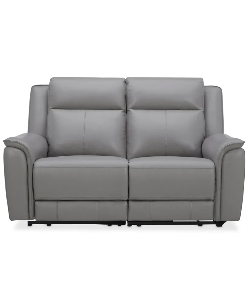 Addyson 64" 2-Pc. Leather Sofa with 2 Zero Gravity Recliners Power Headrests, Created for Macy's