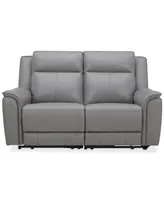 Addyson 64" 2-Pc. Leather Sofa with 2 Zero Gravity Recliners Power Headrests, Created for Macy's