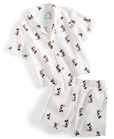 Disney Baby Boys Mickey Mouse Printed Top & Shorts, 2 Piece Set