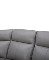 Addyson 88" 3-Pc. Leather Sofa with 3 Zero Gravity Recliners Power Headrests, Created for Macy's