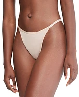 Calvin Klein Women's Ideal Stretch Micro String Thong Underwear QD5115