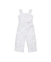 Hope & Henry Little Girls Scallop Edge Tie-Waist Jumpsuit