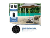 42 Lbs Weighted 25 Inch Square Patio Umbrella Base