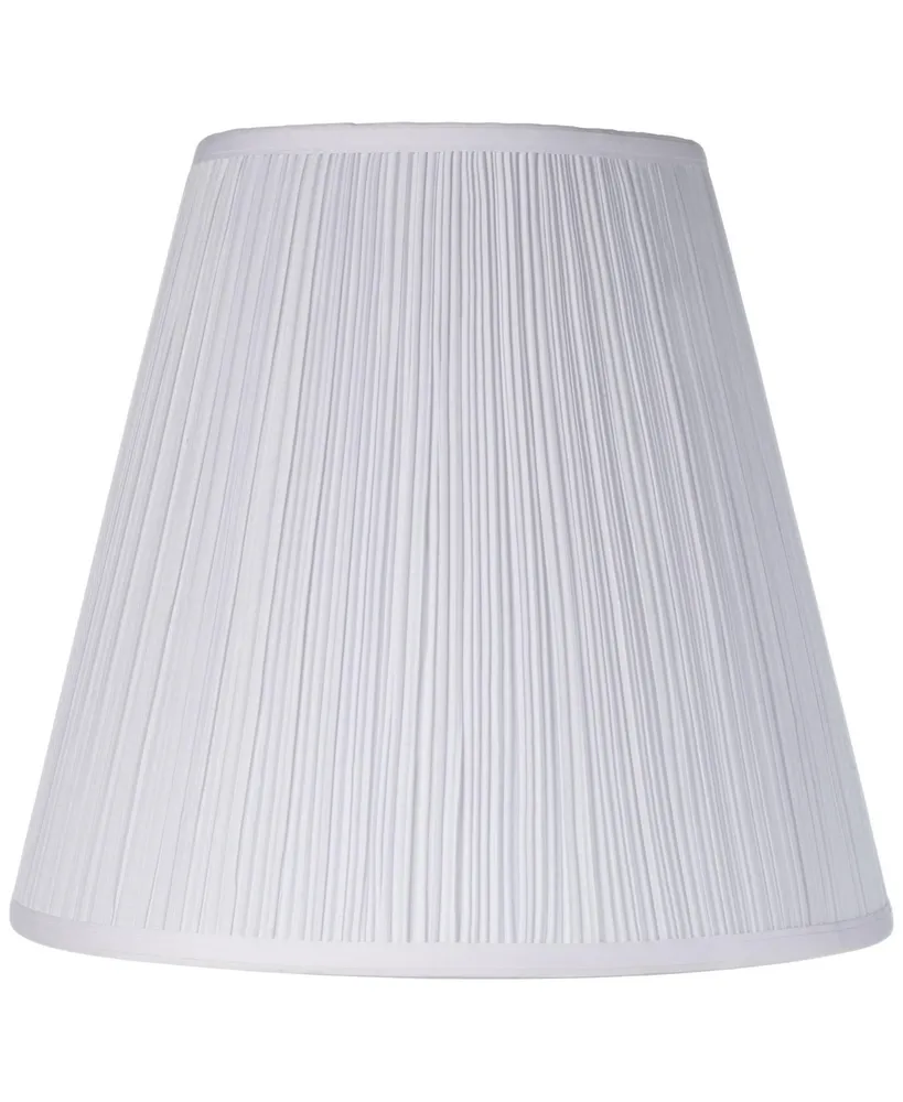 Finish Medium Mushroom Pleated Lamp Shade 9" Top x 16" Bottom x 14.5" High x 14.75" Slant (Spider) Replacement with Harp and Finial - Springcrest