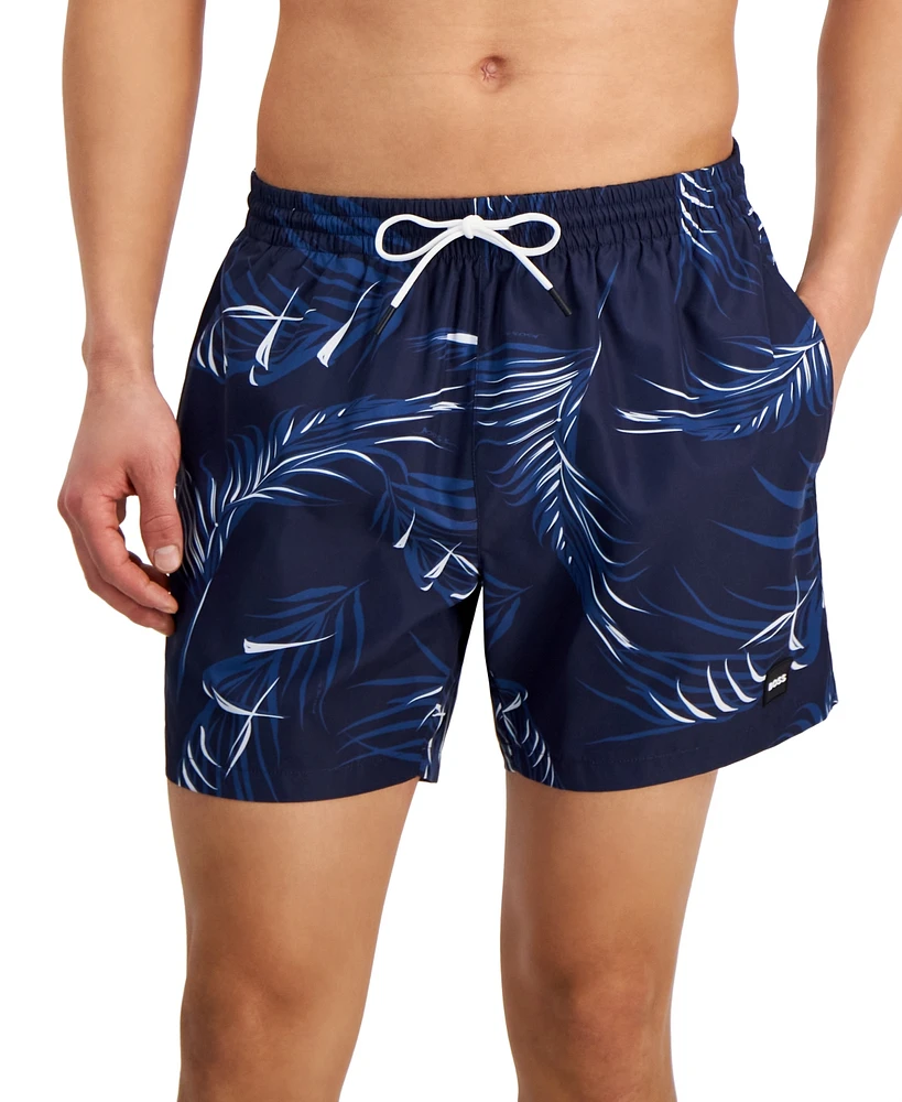 Boss by Hugo Men's Piranha Drawstring 5.3" Swim Trunks, Created for Macy's