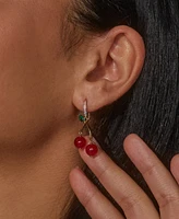 Ajoa by Nadri 18k Gold-Plated Cubic Zirconia & Nano Stone Bead Cherry Drop Earrings