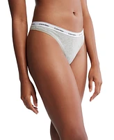 Calvin Klein Women's Modern Logo Low-Rise Thong Underwear QD5043