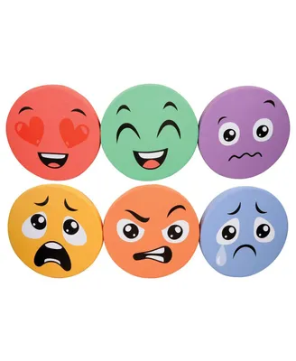 Kaplan Early Learning Emotion Floor Cushions - Set of 6 - Assorted pre