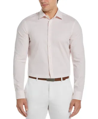 Perry Ellis Men's Slim-Fit Dobby Long Sleeve Button-Front Shirt