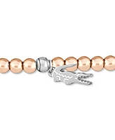 Lacoste Two-Tone Obre Beaded Charm Bracelet