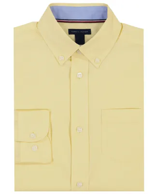 Tommy Hilfiger Big Boys Long Sleeve Fashion Pinpoint Oxford Dress Shirt