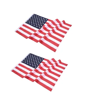4x6 Ft Us Flag Sewn Stripes Polyester Oxford Fabric Fade Resistance Yard Pack