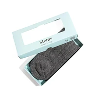 Stems Women's Lux Italian Wool Cashmere Crew Socks Gift Box