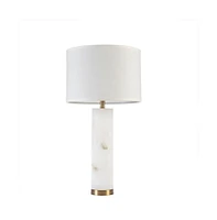 Home Outfitters White Table Lamp , Great for Bedroom, Living Room, Transitional