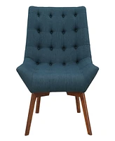 Office Star 33.5" Wood, Fabric Shelly Tufted Chair