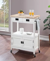 Office Star 35.25 Wood Radford Kitchen Cart