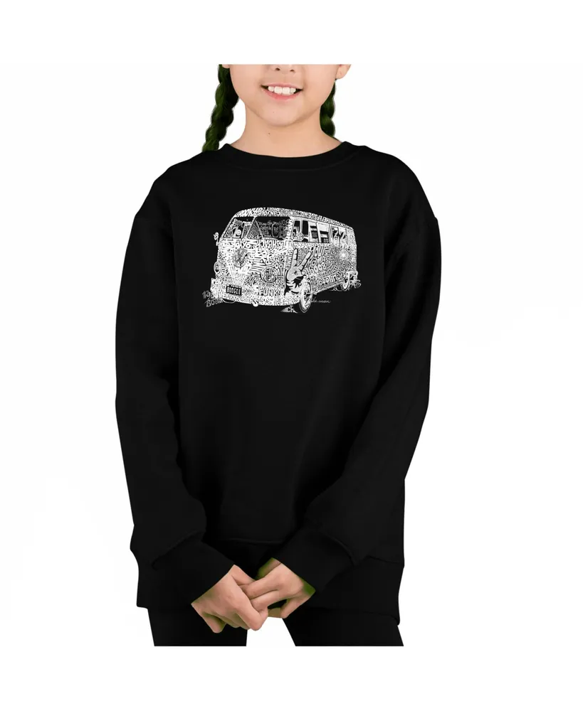 The 70'S - Big Girl's Word Art Crewneck Sweatshirt