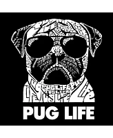 Pug Life - Big Girl's Word Art Crewneck Sweatshirt