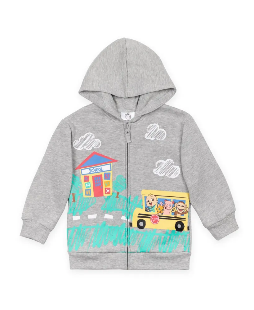 CoComelon Jj Fleece Zip Up Hoodie Toddler Child Girls