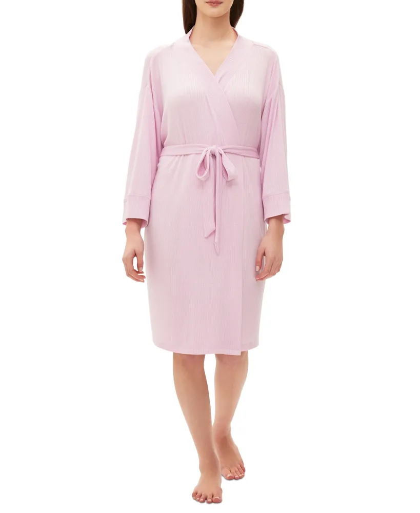 GAPBody Women's Long-Sleeve Ribbed Belted Robe