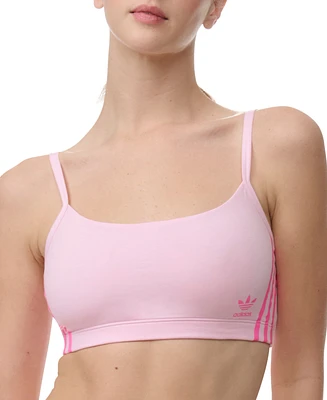 adidas Intimates Women's Adicolor Comfort Flex Cotton Scoop Bralette 4A4H00