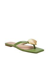 Katy Perry Women's Camie Shell Slip-On Flat Sandals