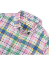 Hope & Henry Boys' Long Sleeve Linen Button Down Shirt